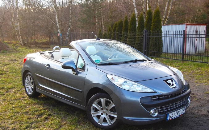 samochody osobowe Peugeot 207 CC cena 15000 przebieg: 156300, rok produkcji 2007 z Reda